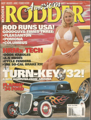 AMERICAN RODDER 2000 FEB - DOOR HANDLES, CYCLE FENDERS, '58 PONCHO 
